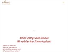 Tablet Screenshot of gesangsschule-muenchen.de
